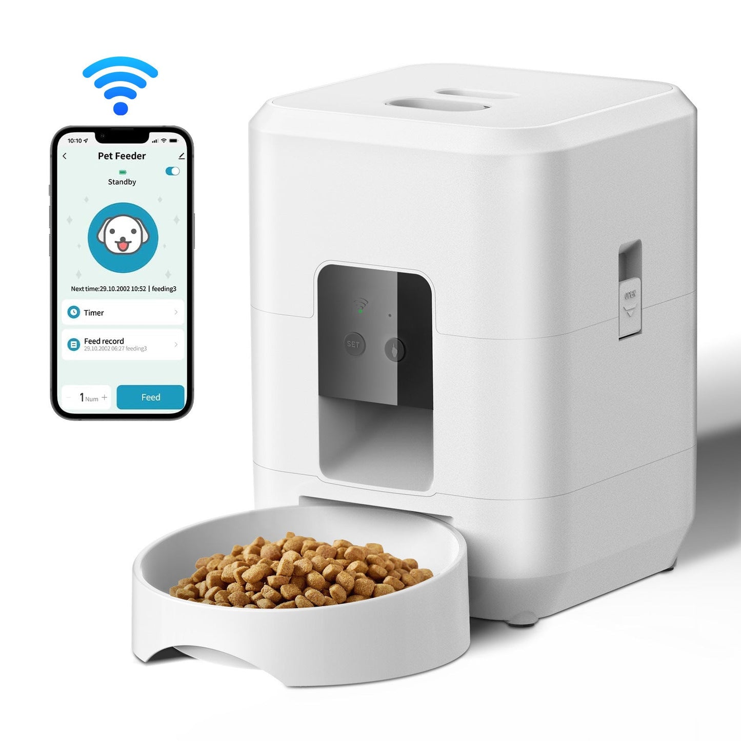 FutterProfi — Intelligenter Futterautomat mit Timer & Appischer Haustierfutterautomat